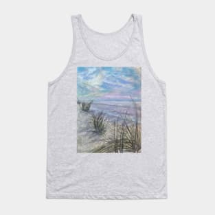 Pastel beach scene Tank Top